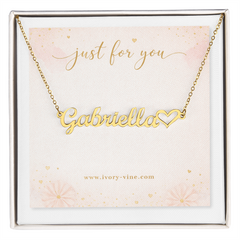Heart Name Necklace
